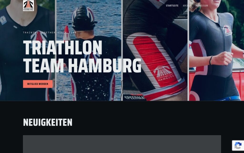 Screenshot: Triathlonteam Hamburg